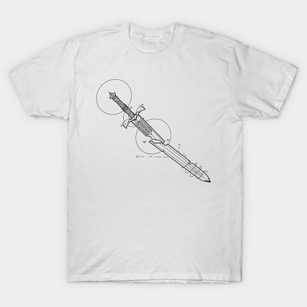 Broken longsword T-Shirt by Thedruidinks